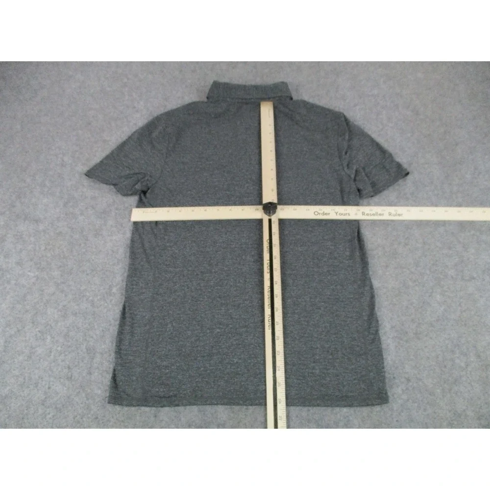 Quince Polo Shirt Mens Small Gray Jersey Collared Button Performance Casual Golf